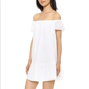 Elizabeth & James off the shoulder eyelet dress